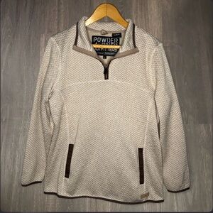 Powder River Outfitters Panhandle Quarter Zip Pullover Sweater Size L